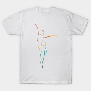 Ballerina abstract art print T-Shirt